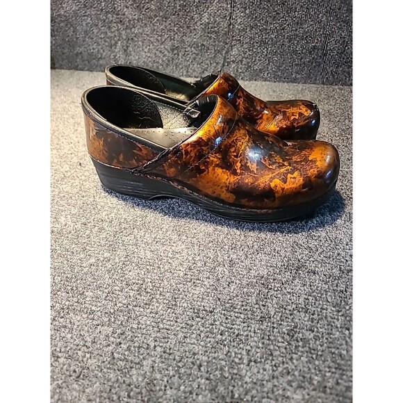 Dansko Brown/Black Metallic Nursing Healthcare Clogs Size 41 US Size 8-8.5 - Picture 5 of 8